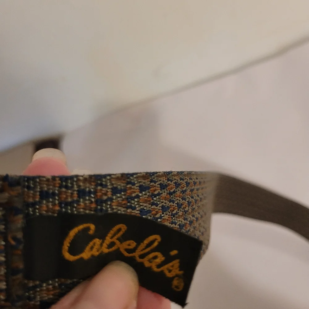 Cabela's Brown Woven Belt With Bottle Opener Buckle 47 Inches